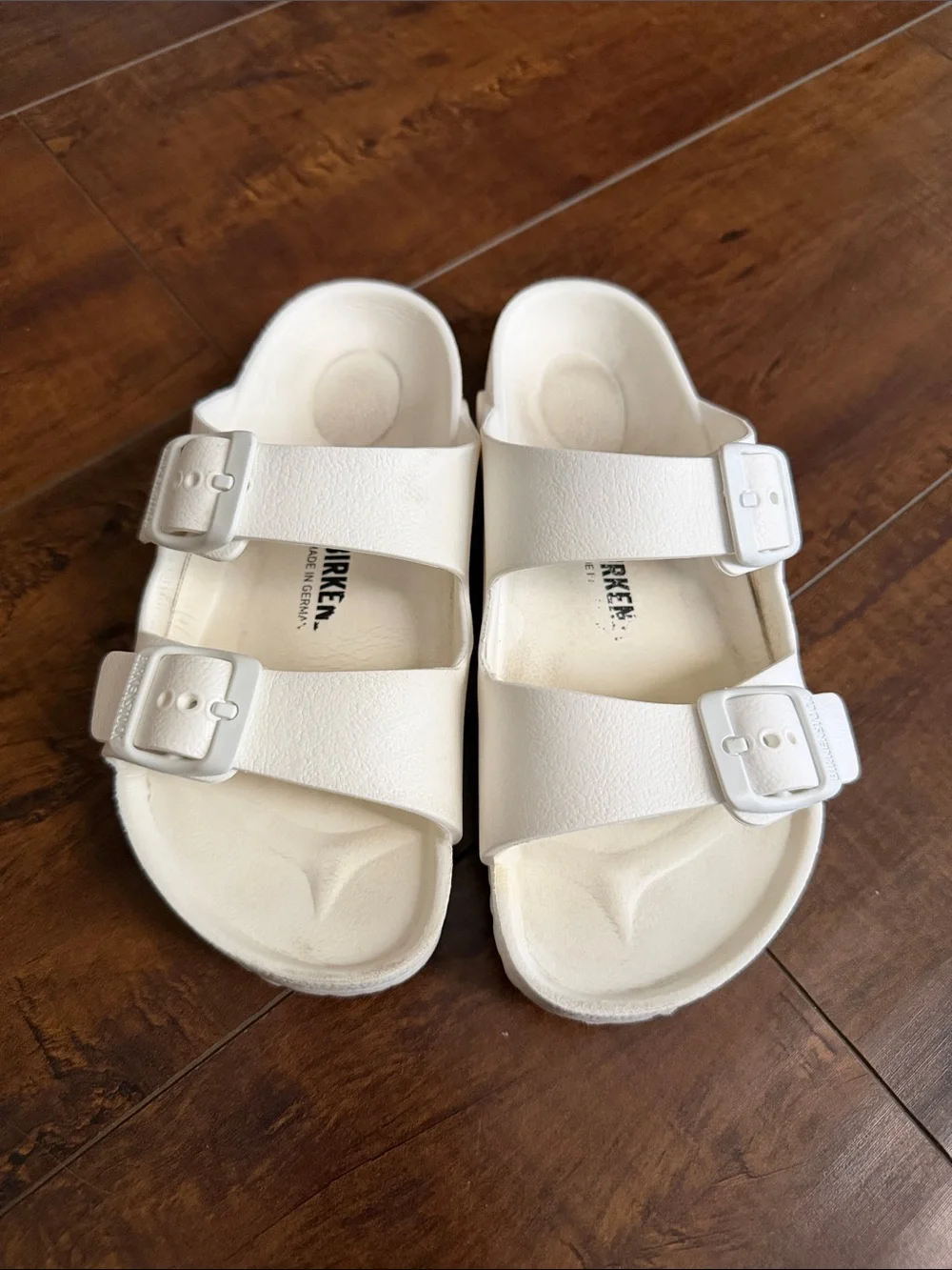 Birkenstock Kids White Two-Strap EVA Sandals